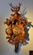  Original Black Forest Cuckoo Clock, with Double Door Function
