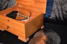  Thorens Disc Music Box in massive Walnut Case.