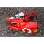 Ferrari Formula 1 engine cover and headrest