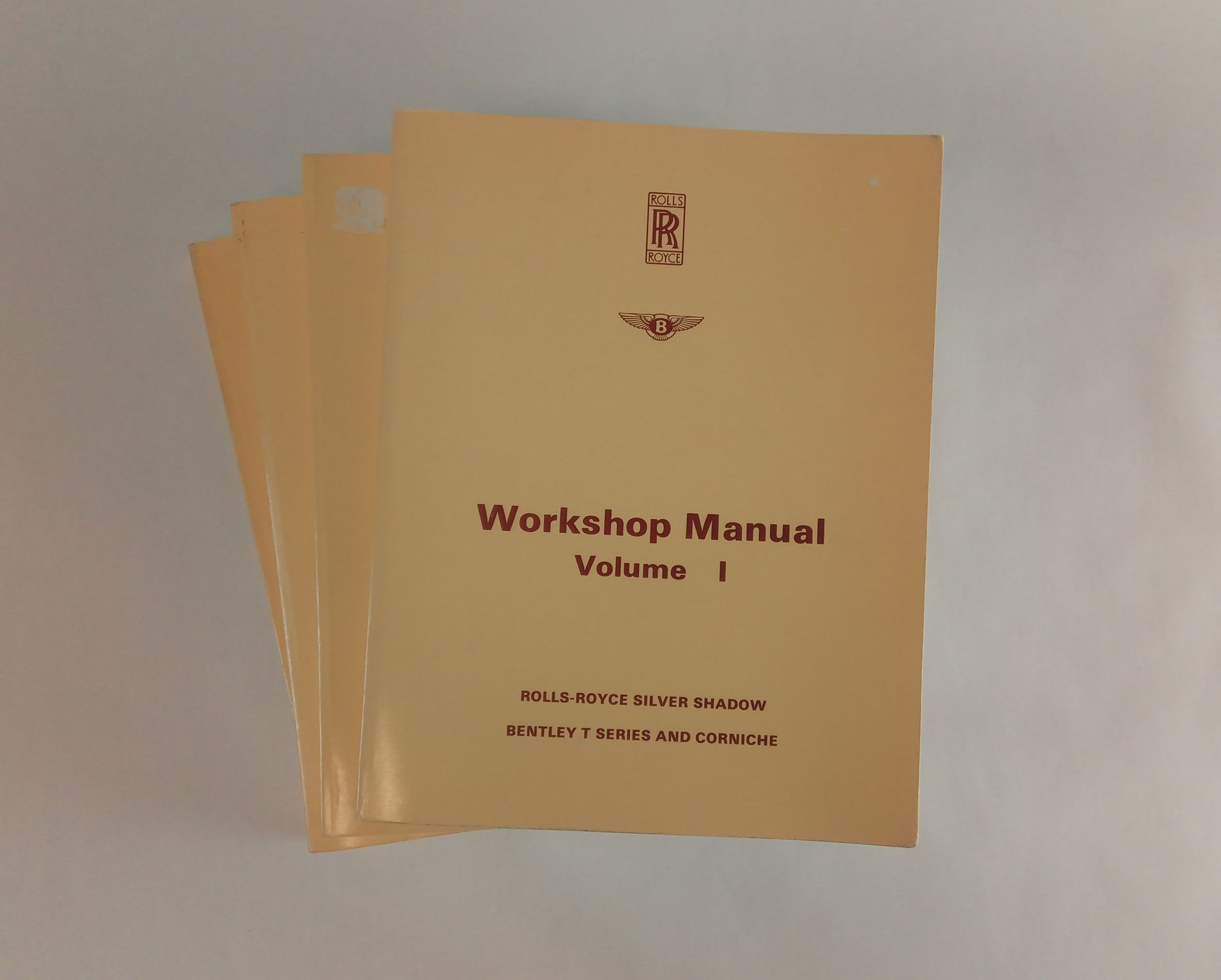  Workshop Manuals " Rolls-Royce Silver Shadow, Bentley T Series and Corniche" Volumes 1-4,...