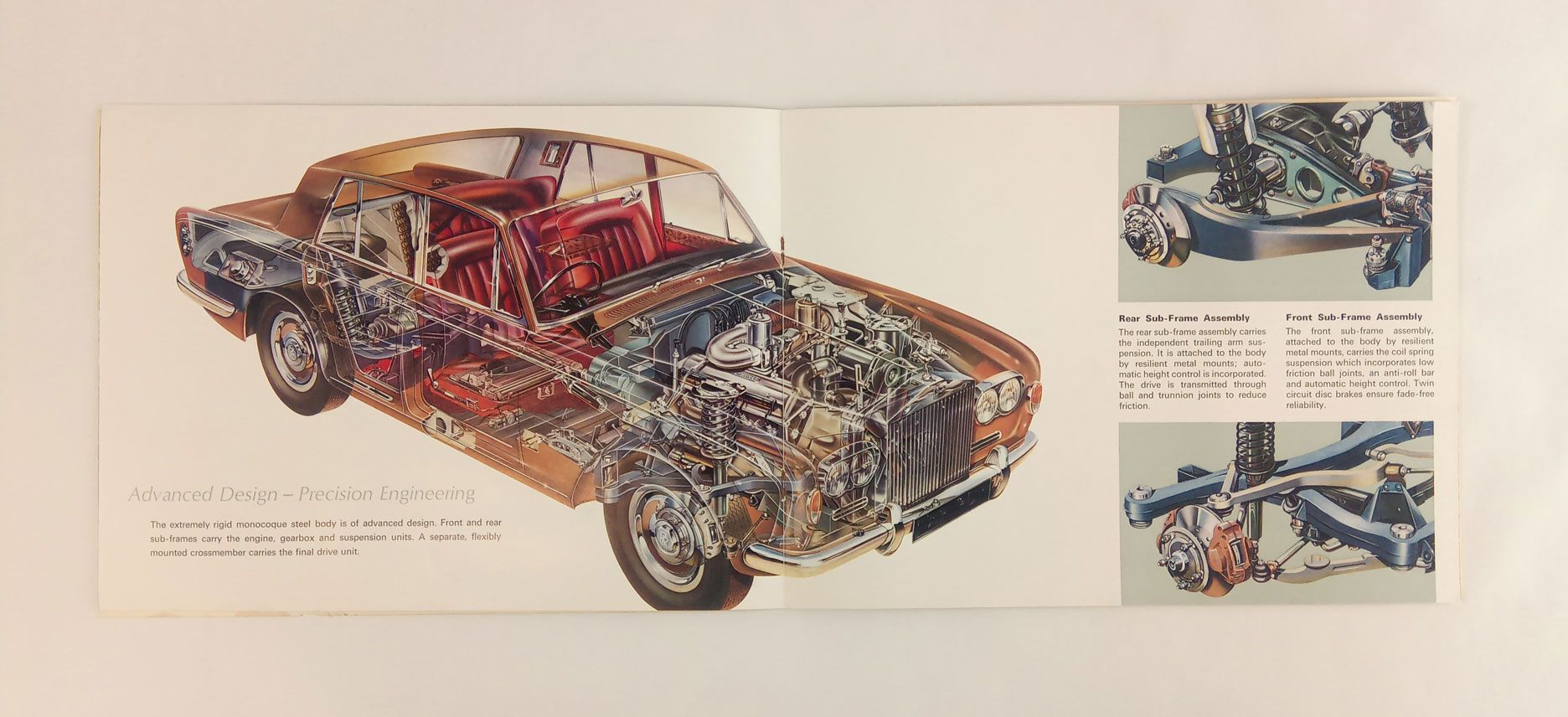 Rolls-Royce "Silver Shadow and Bentley "T Series" sales brochure, printed 1965