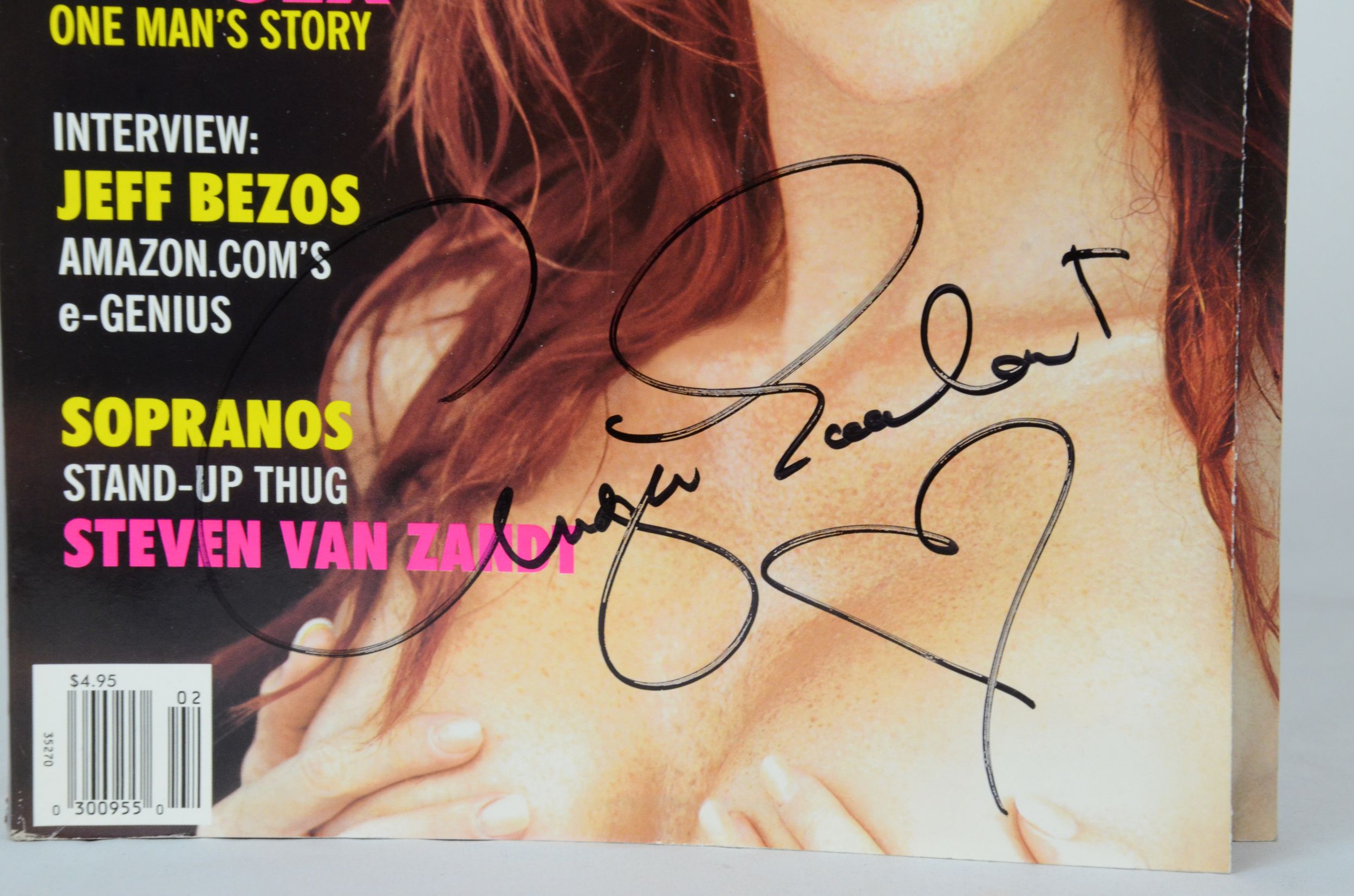 February 2000 Playboy signed by Angie Everhart