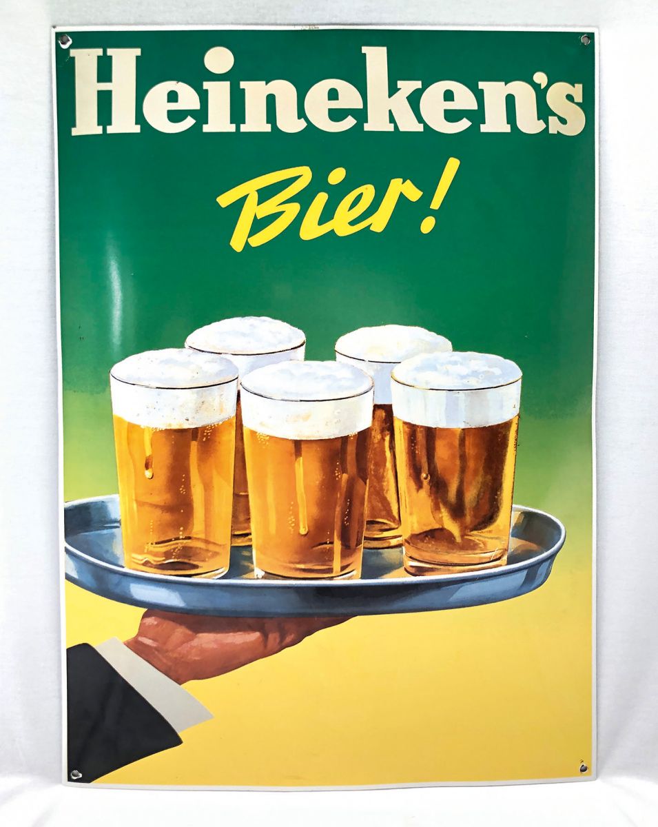 Dutch enamel sign Heinekens bier