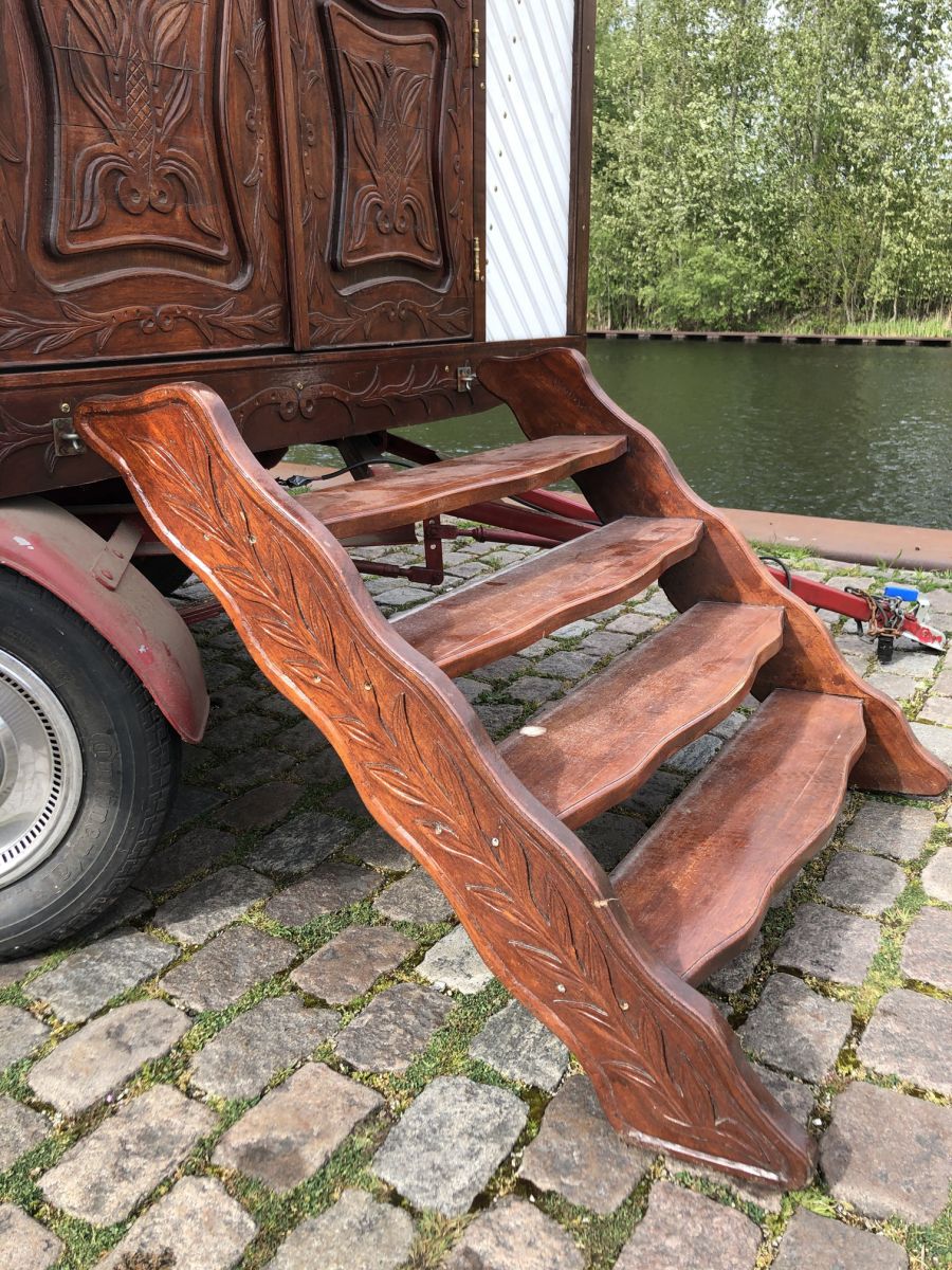 Original Gipsy Wagon from 1995 with Beautiful Wood Carvings