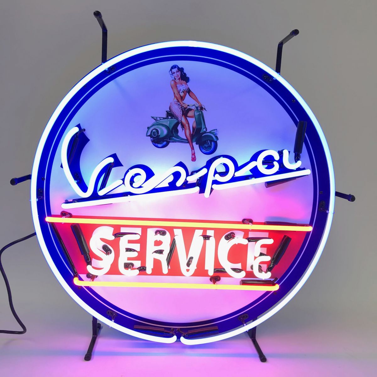 Vespa Service Neon Sign