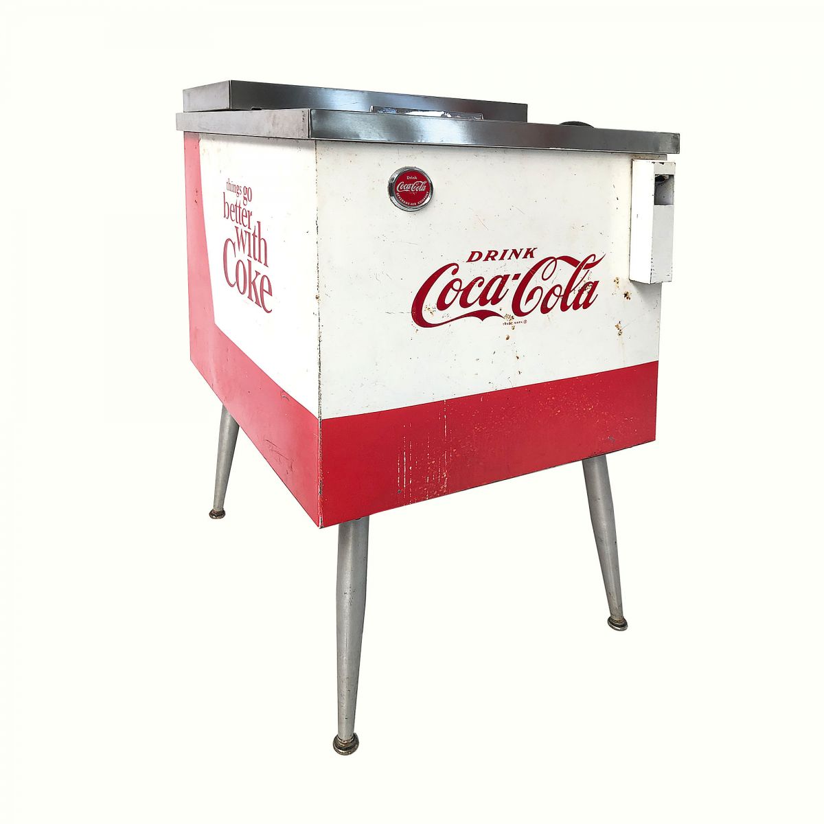 Rare Vintage Coca-Cola Standing Cooler