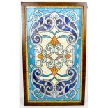 Framed Stained Leaded Glass Window