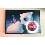 Coca-Cola poster with neon light 1994