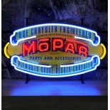 Use Chrysler Engineered Mopar Parts Neon Sign with Backplate
