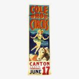 Colebros Circus poster ca. 1940-1950