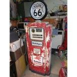 Original Wayne Mobilgas Gas Pump with Custom Route 66 Dome
