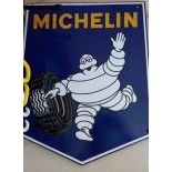 Blue Michelin Man Enamel Sign
