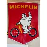Red Michelin Man Enamel Sign