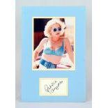 Framed collage of Patricia Arquette photo and signature
