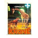 1970 Circus Krone Poster