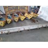 Lot of 6 Fairground Rocking Boats