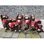 Set of 7 Original Bimbobox Monkeys