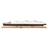 142 cm Long Wood Passenger Ship Scale Model with Light