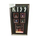 Framed KISS Collage Signed by All Members