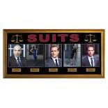 Suits (TV Series) Collage Signed and Framed