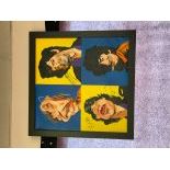 The Rolling Stones Signed Caricature Oil Painting