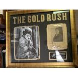 Charlie Chaplins The Gold Rush (1925) Collage Signed & Framed
