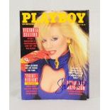 April 1986 Playboy signed by Shannon Tweed and Teri Weigel