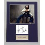 Framed collage of Jennifer Hudson photo and signature