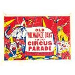 Old Milwaukee Days 1970 Circus Parade Poster