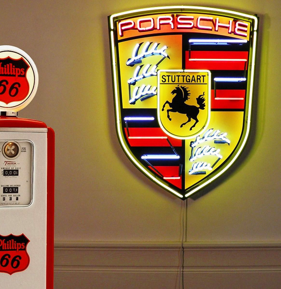 Porsche Logo Neon Sign