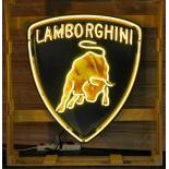 Lamborghini Logo Neon Sign