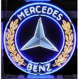 Mercedes Logo Neon Sign