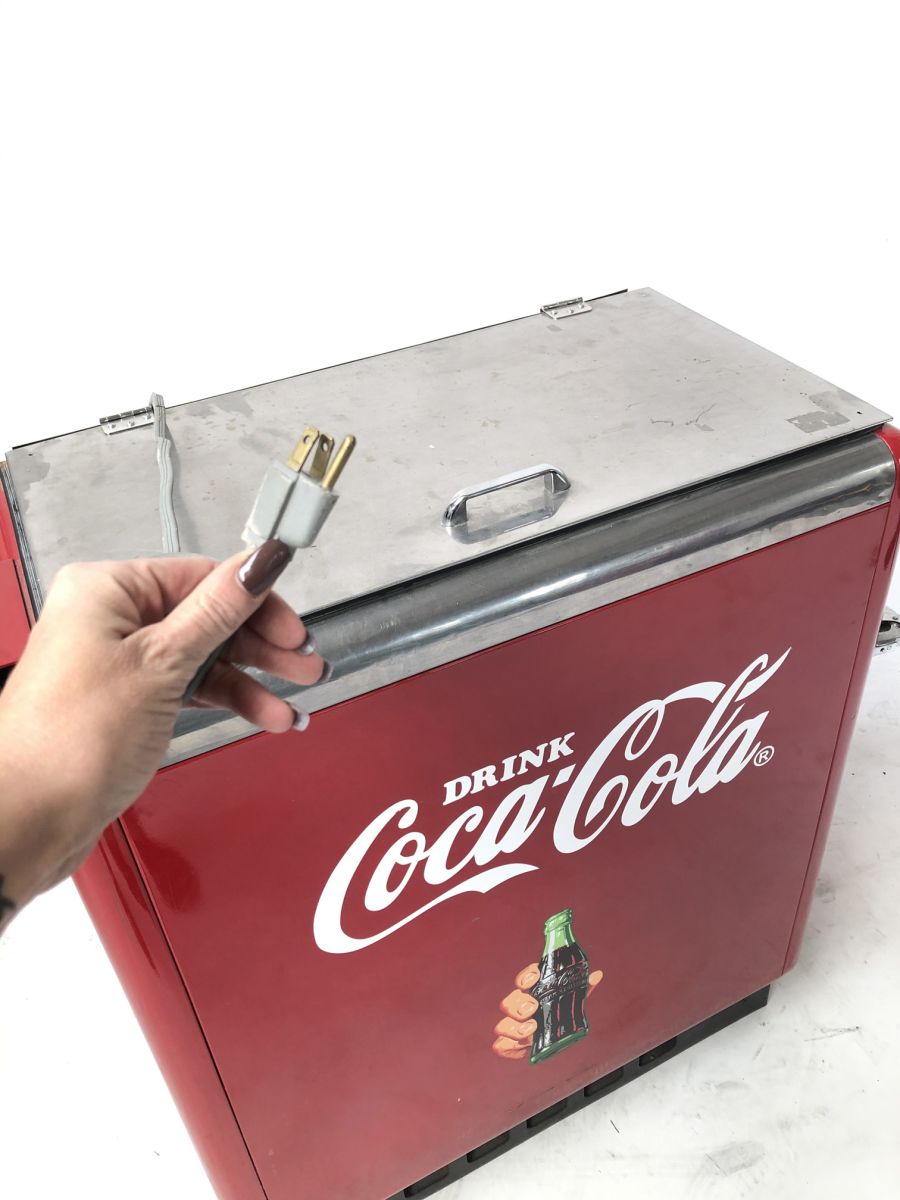 Original Coca-Cola Cooler with Top and Side Access