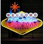 Welcome To Las Vegas Neon Lights XL - With Back Plate