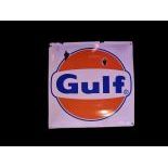 Vintage Gulf Enamel Sign