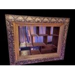 Mirror Backed Shadow Shelf Box with Ornate Frame