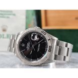 1999 Rolex Datejust Turn-O-Graph 16264 Steel White Gold - Black Dial - Oyster