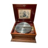 Regina Music Box with Cabinet Containing 75 Discs