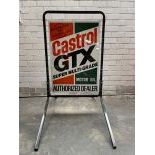 Castrol GTX Motor Oil Sidewalk Dealer Metal Sign