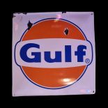 Vintage Gulf Oil Enamel Sign