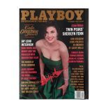 Playboy december 1990 with Sherylin Fenn signature