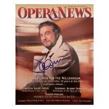 Opera News magazine September 1998 with Placido Omingo signature.