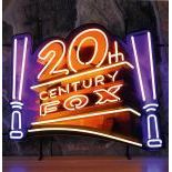 New 20th Century Fox Neon Sign with Backplate