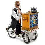 Remote-Controled Automaton Dummy Organ Player on Tricycle