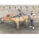 Gigantic Fairground Coin-Op Triceratops Attraction