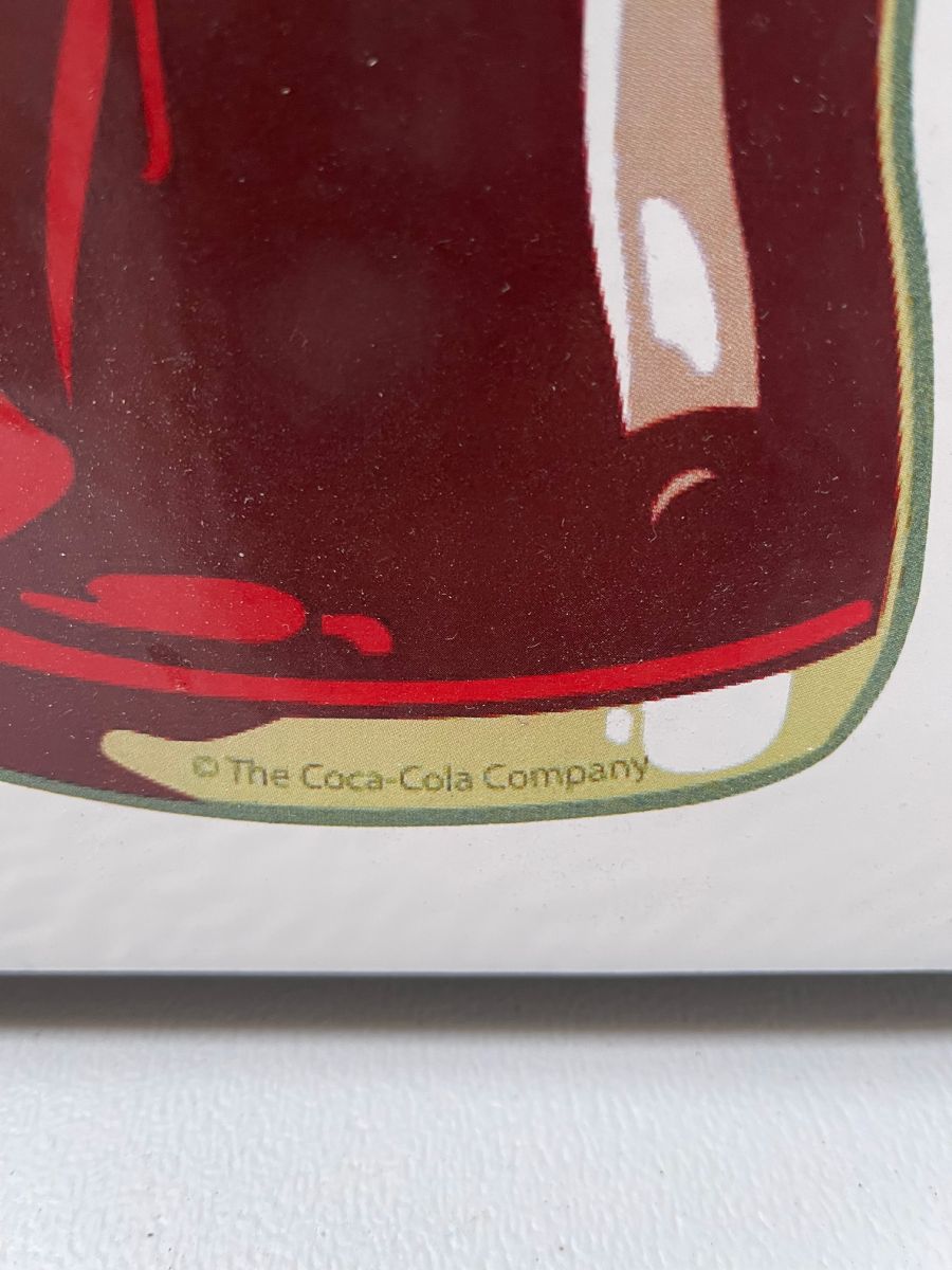 Reproduction Coca-Cola Bottle Enamel Sign