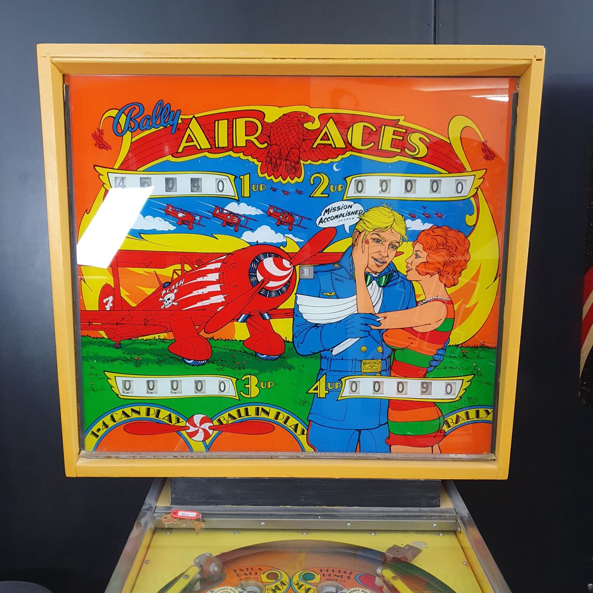 Unrestored 1975 Bally Air Aces Pinball Machine