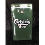 1960 Frigidaire Carlsberg Beer Refrigerator in Glossy Green Color