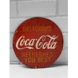 Delicious Coca-Cola Refreshes You Best Enamel Sign