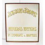 Jewsbury & Browns advertisement on large mirror